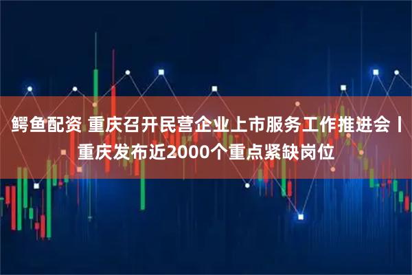 鳄鱼配资 重庆召开民营企业上市服务工作推进会丨重庆发布近2000个重点紧缺岗位